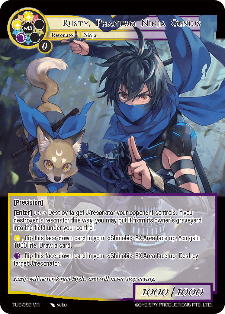 Rusty, Phantom Ninja Genius