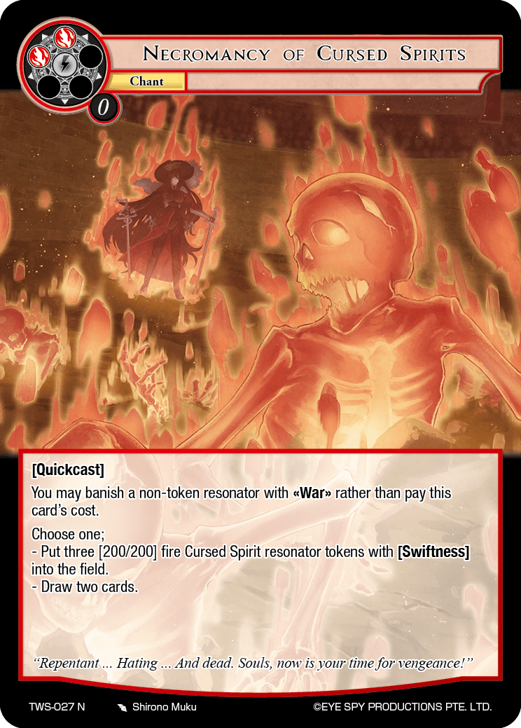 Necromancy of Cursed Spirits