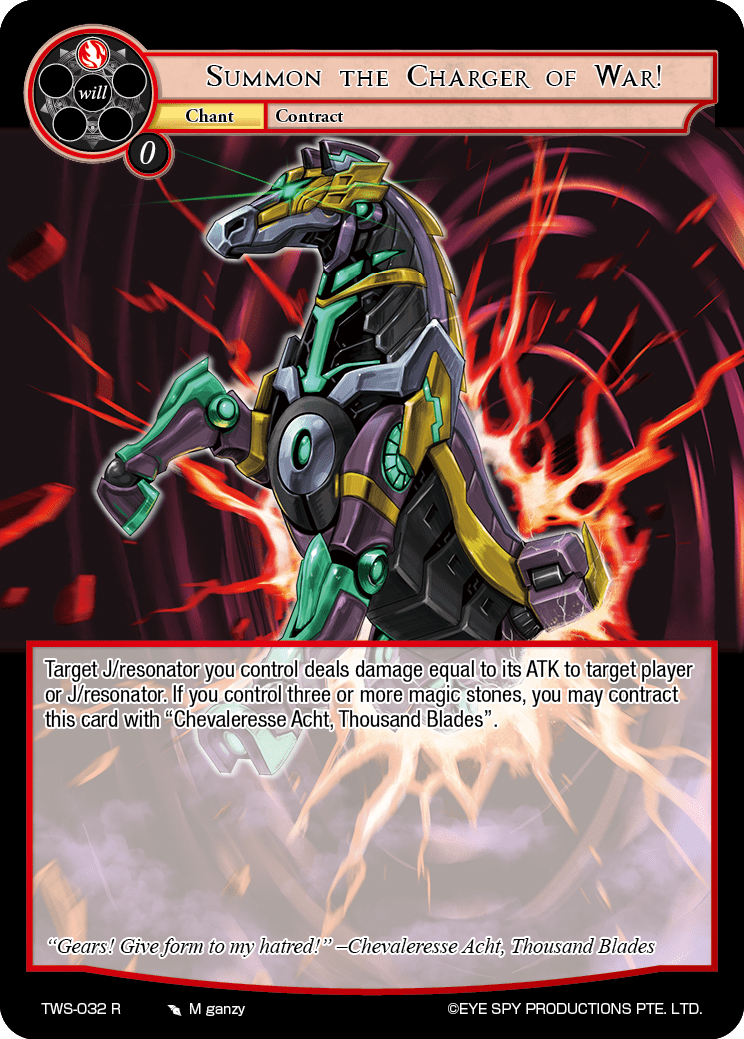 Summon the Charger of War!