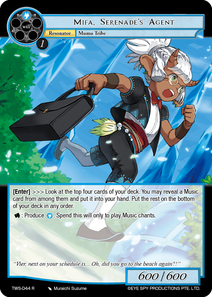 Mifa, Serenade's Agent