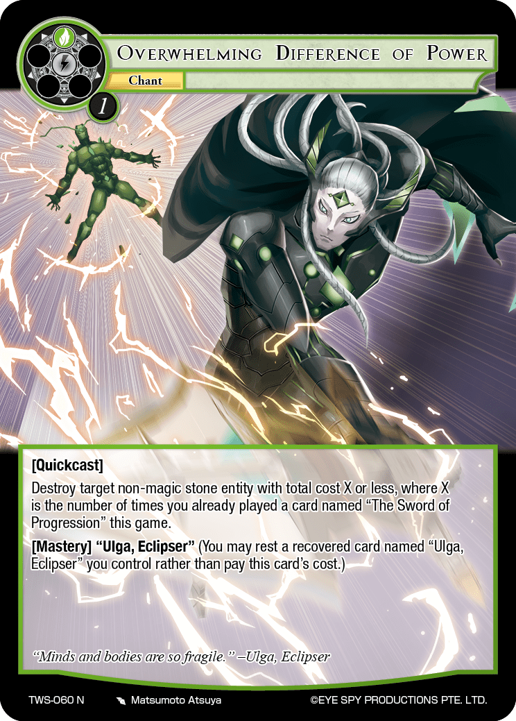 Overwhelming Difference of Power