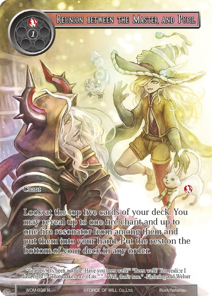 Reunion between the Master and Pupil
