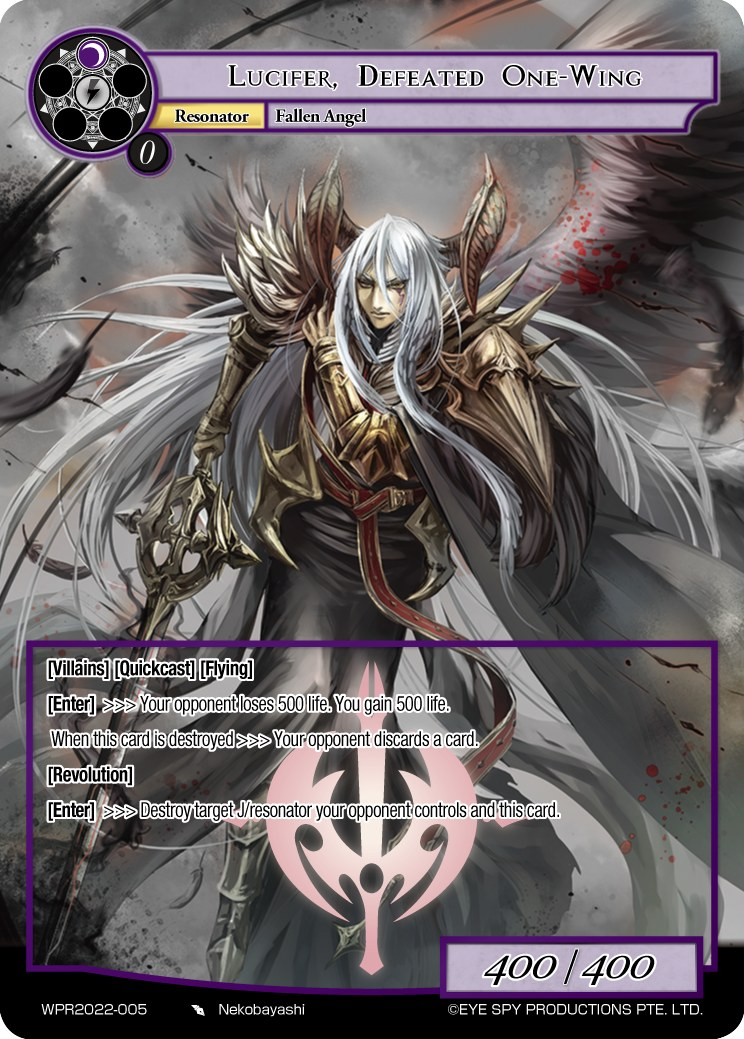 Lucifer, Defeated One-Wing